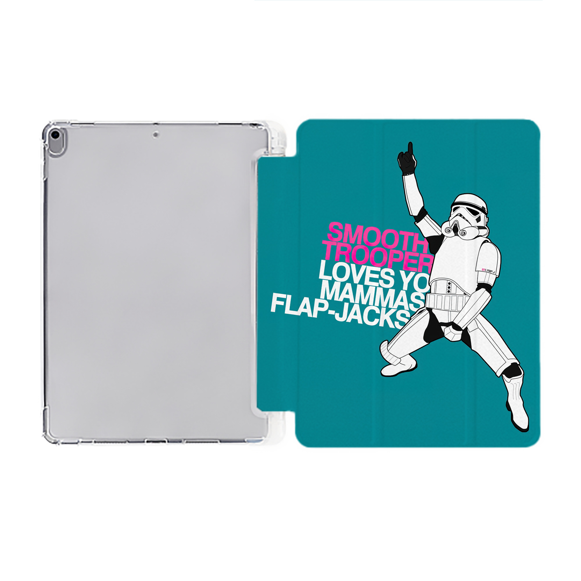 （画像用） スター・ウォーズ Star Wars IPad ケース ペン収納付き 三つ折りスタンド PUレザー×シリコン 対応機種9.5/10.5/10.9インチ